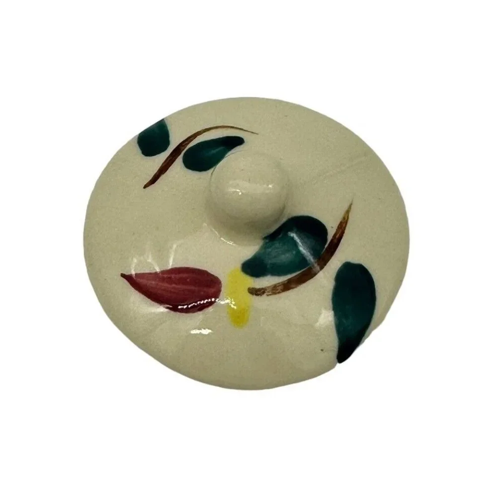 VTG 1940s‎ Purinton Pottery Hand Painted 10 oz Individual Tea Pot Mountain Rose